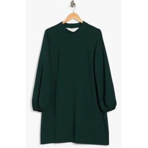 Eliza J Mock Neck Balloon Sleeve Crepe Sheath Dress New NWT Size 8